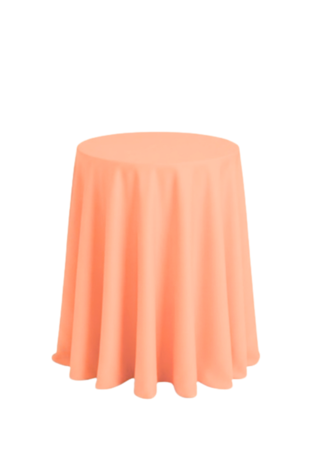 Nappe ronde polyester 120" - Corail