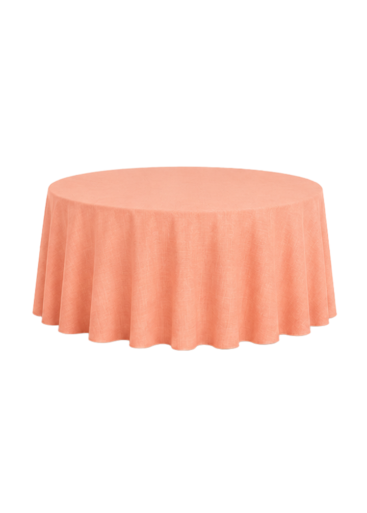 Nappe ronde polyester 120" - Corail