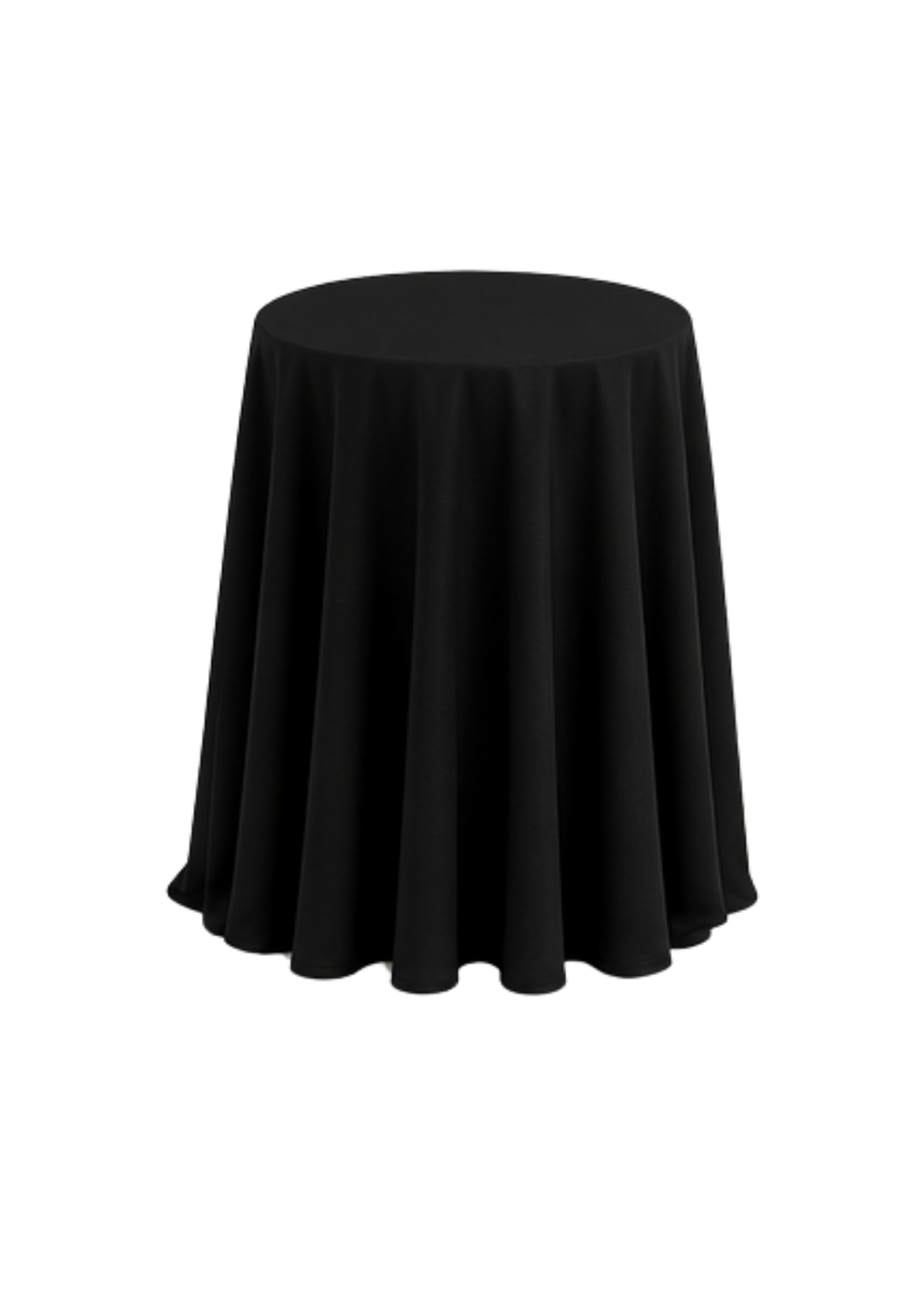 Nappe ronde polyester 120'' - Noir