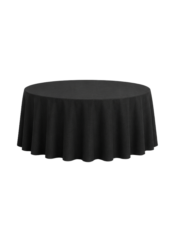 Nappe ronde polyester 120'' - Noir
