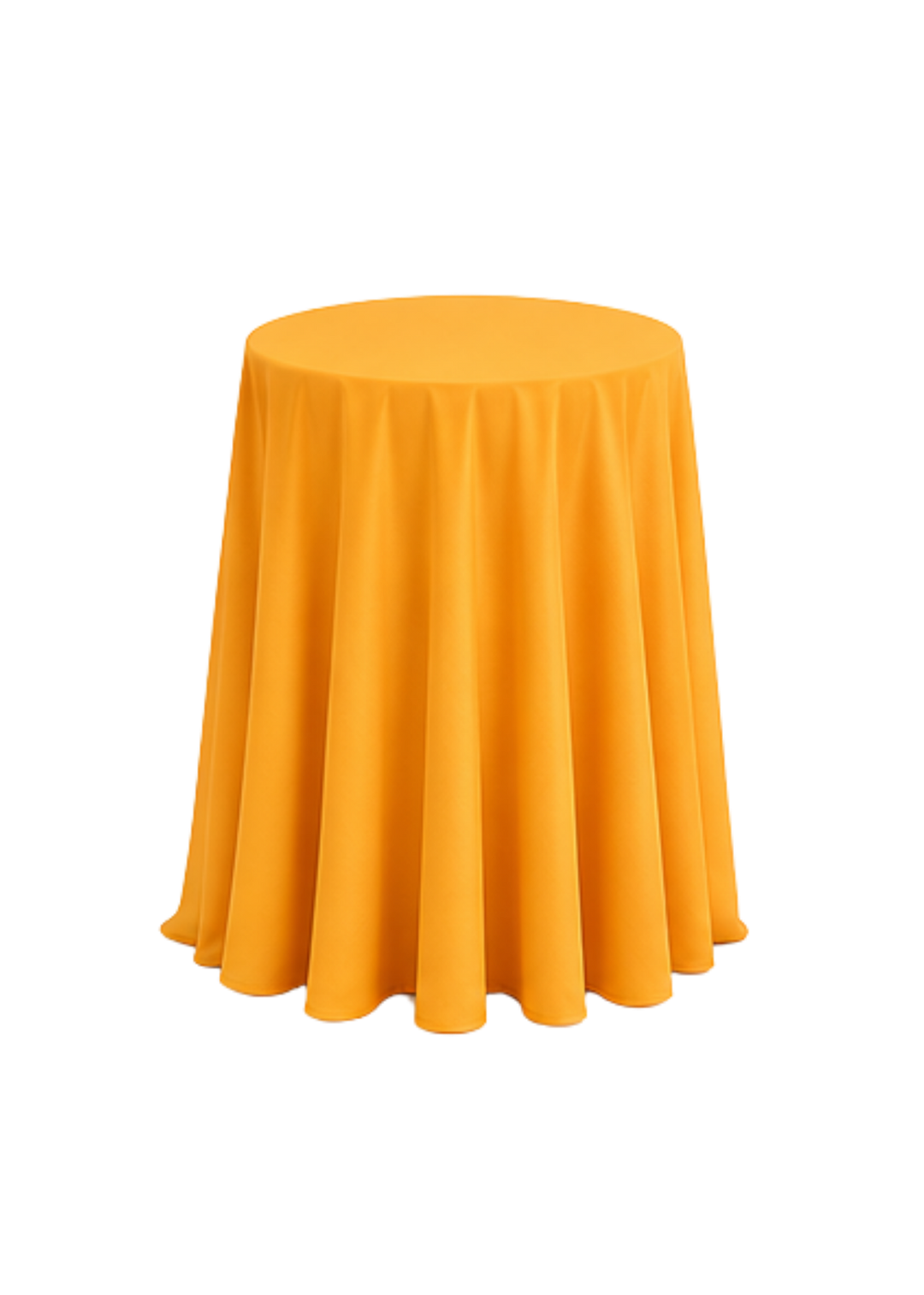 Nappe ronde polyester 120'' - Orange néon