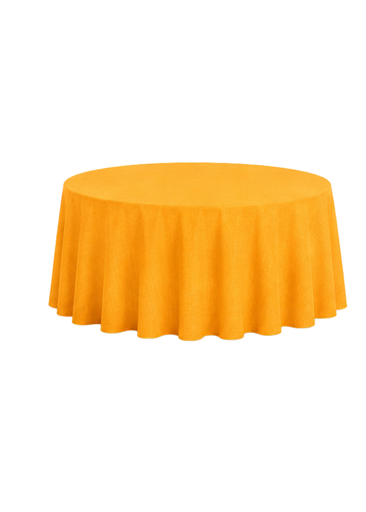Nappe ronde polyester 120'' - Orange néon