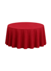 Nappe ronde polyester 120'' - Rouge cerise