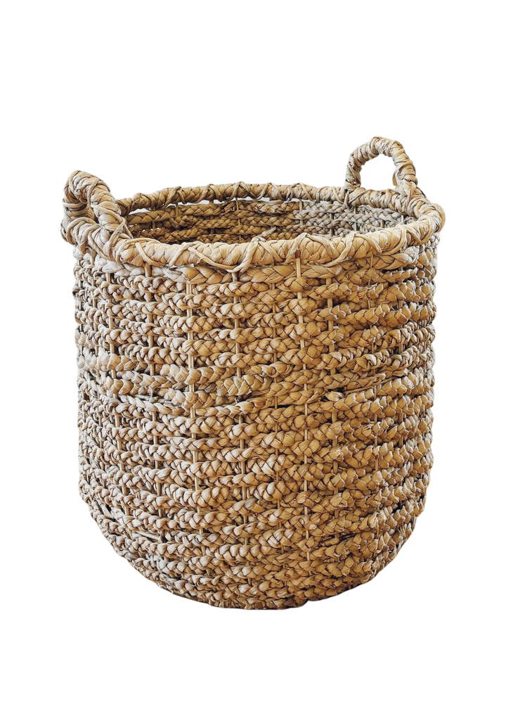 Panier en cordons de jute