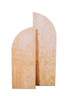 Panneau demi-lune en bois