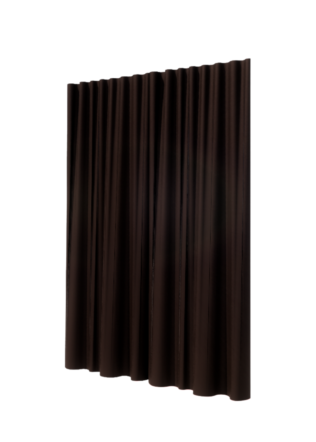 Panneau de rideau satin - Espresso