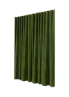 Panneau de rideau velours - Vert feuille