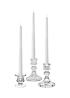 Bougeoir en verre cristal