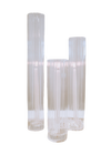 Tube en verre rainuré