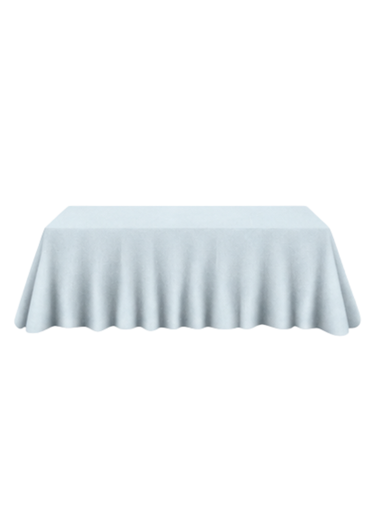 Nappe rectangulaire de velours 108''x156'' - Bleu poudre