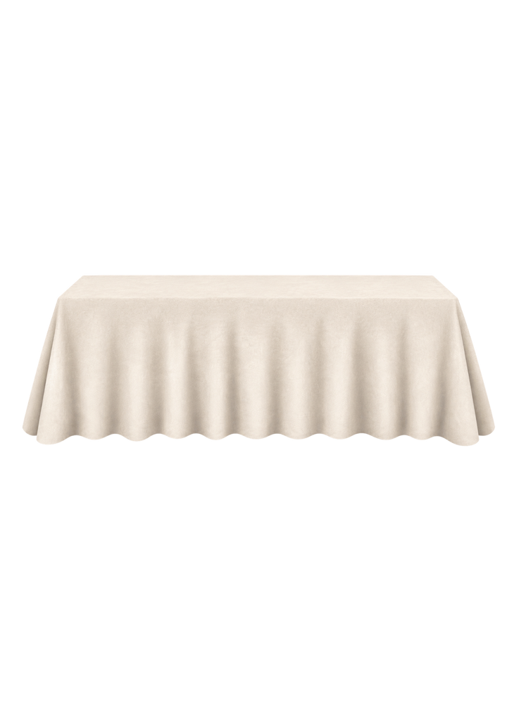 Nappe rectangulaire de velours 108''x156'' - Crème
