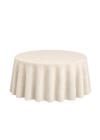 Nappe ronde de velours 132" - Crème