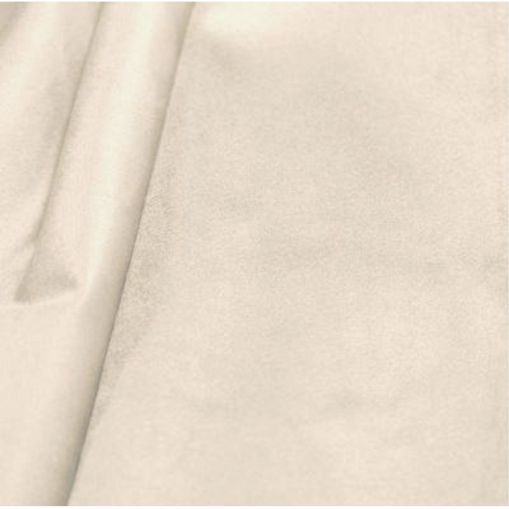 Nappe ronde de velours 132" - Crème