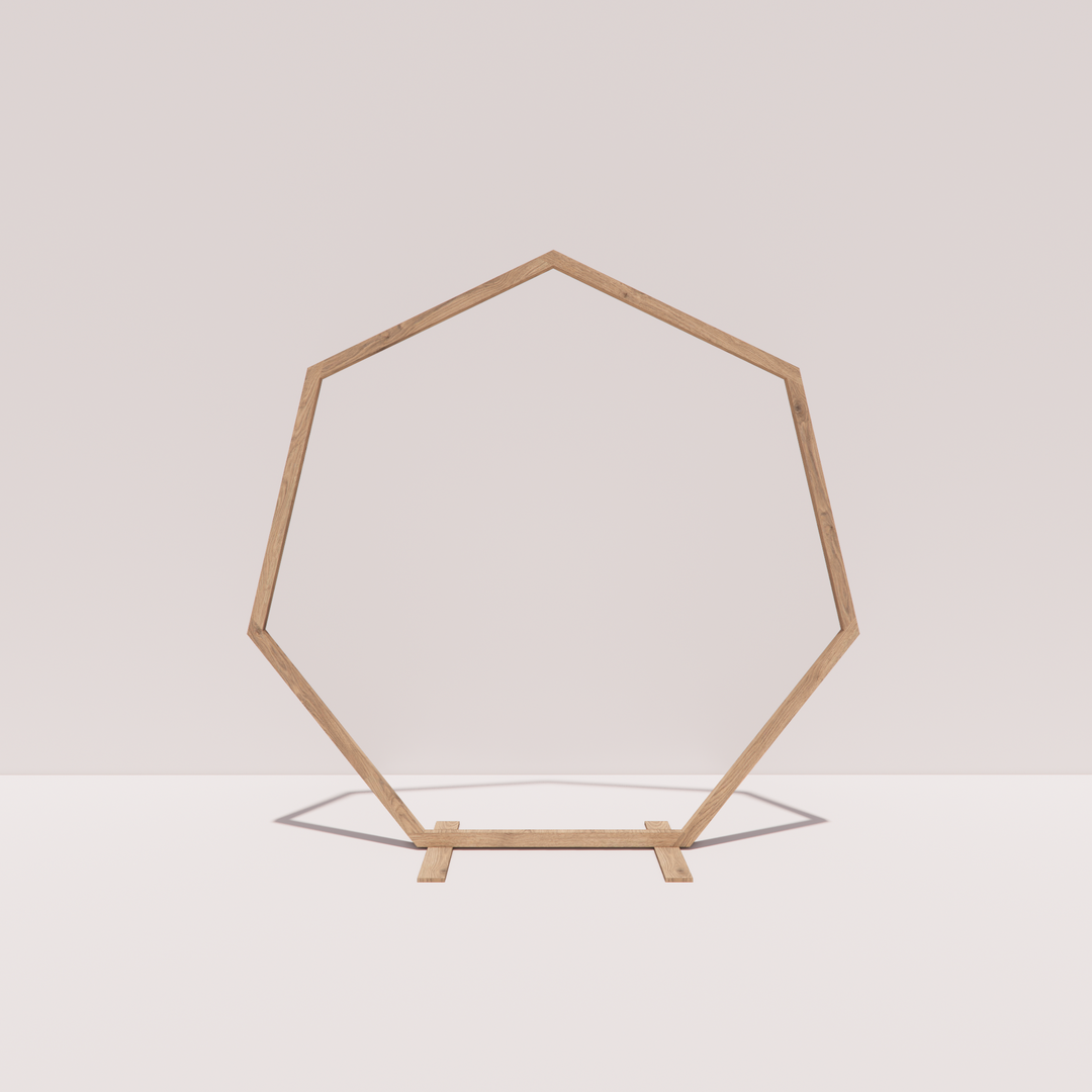 Arche en bois hexagonale simple