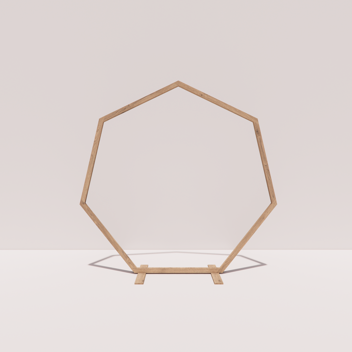 Arche en bois hexagonale simple