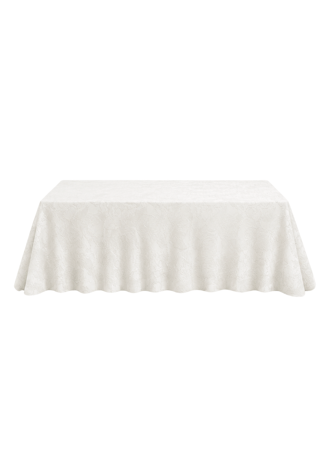 Nappe rectangulaire polyester 108"x156" Belle Époque - Blanc os