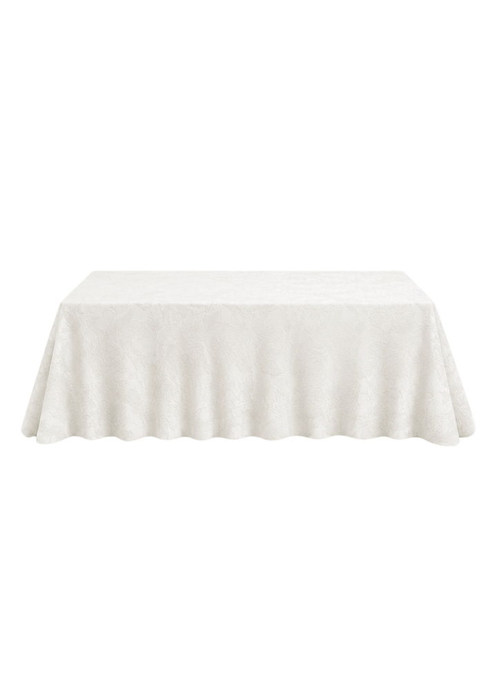 Nappe rectangulaire polyester 108"x156" Belle Époque - Blanc os