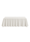 Nappe rectangulaire 108"x156'' effet lin - Ivoire