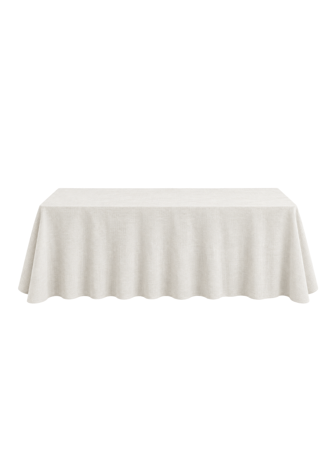 Nappe rectangulaire 108"x156'' effet lin - Ivoire