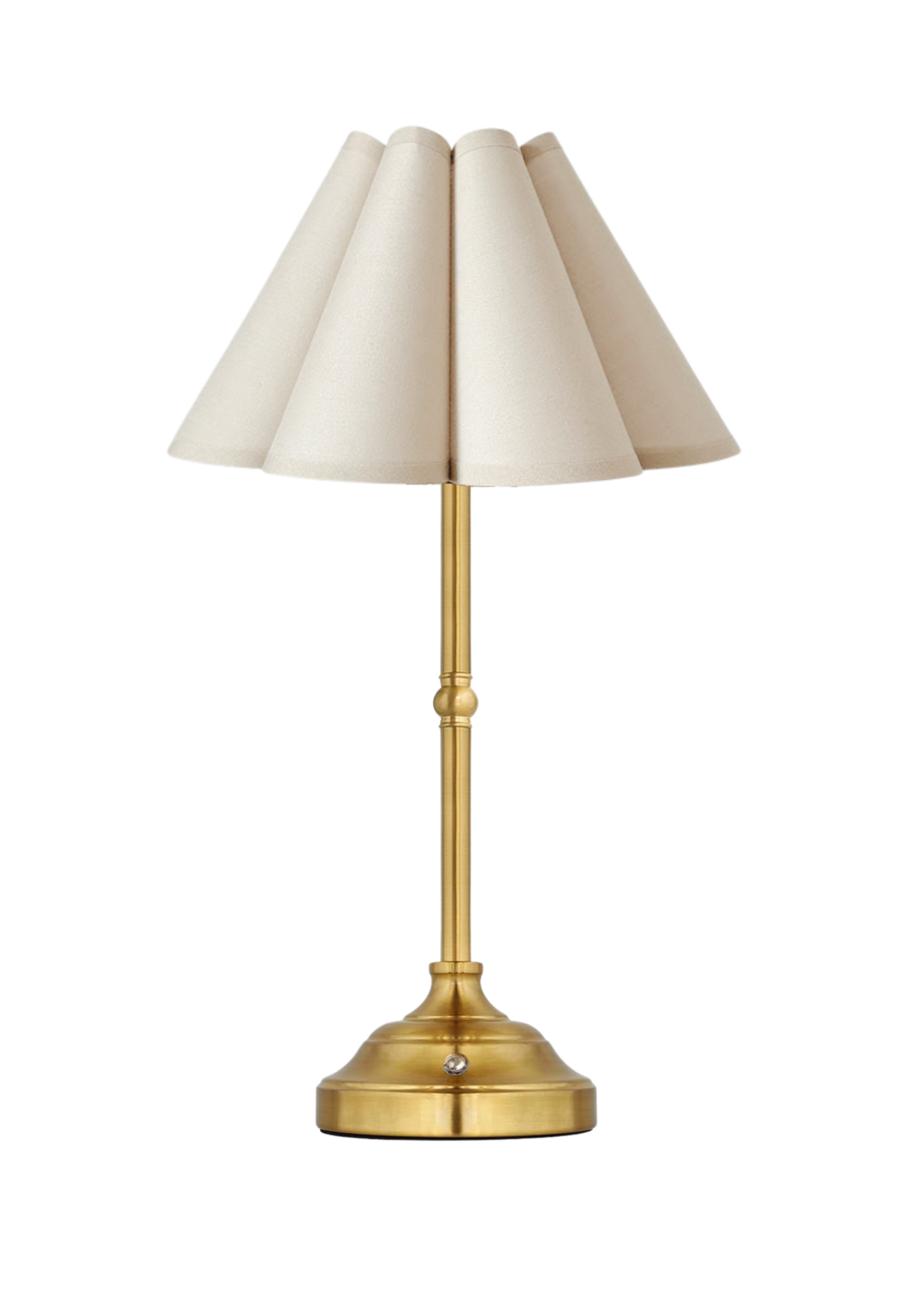 Lampe Florale - Crème & or