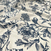 Serviette de table - Lin Bloom bleu marine