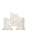 Numéro de table en marbre