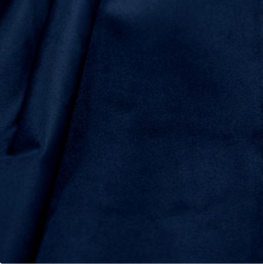 Serviette de table velours - Bleu marine
