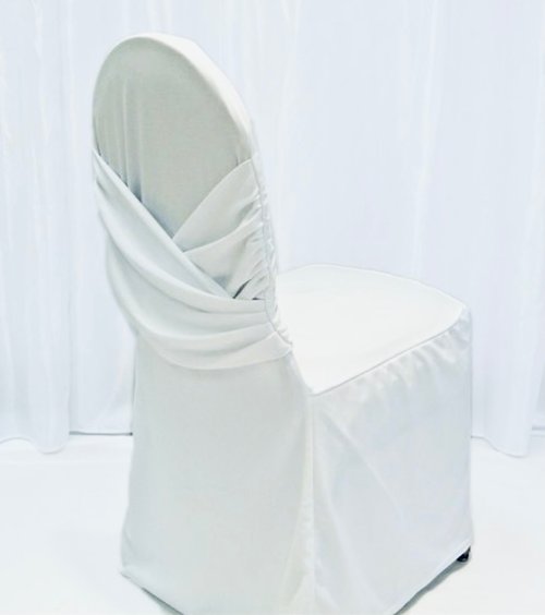 Housse de chaise avec bandeau intégré