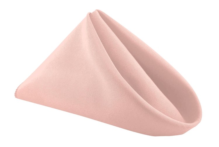 Serviette de table polyester - Blush