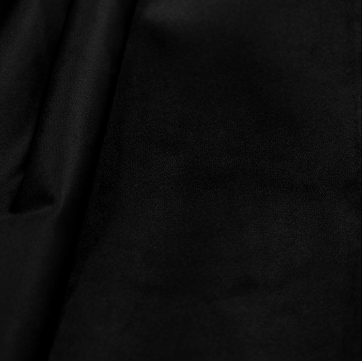 Serviette de table velours - Noir